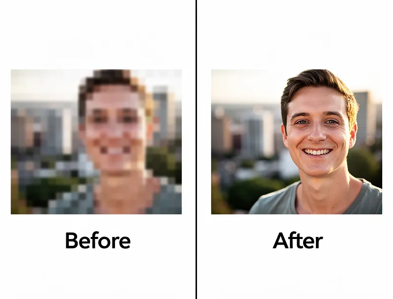 Low resolution vs high quality print comparison