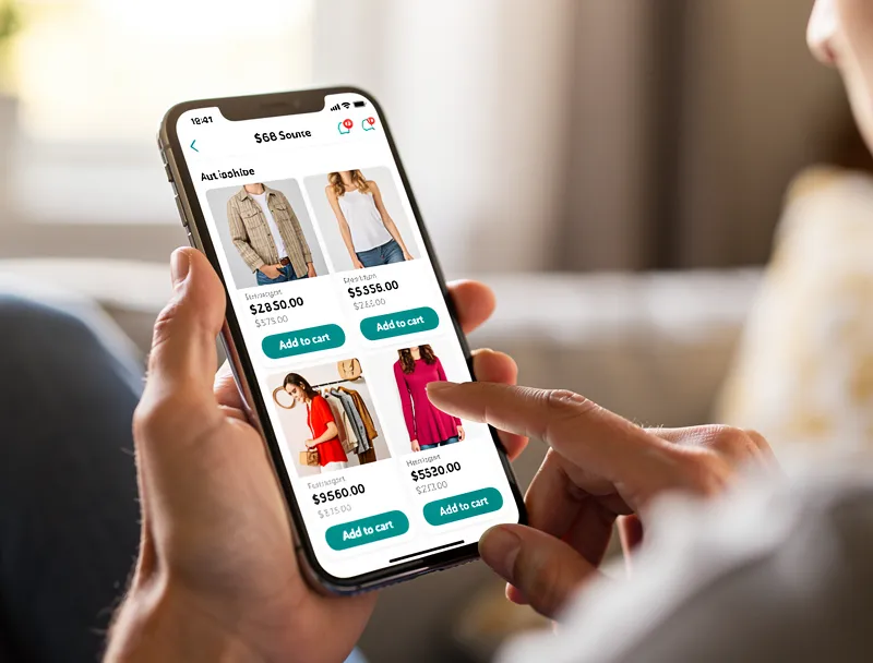 Mobile shopping with clear product photos
